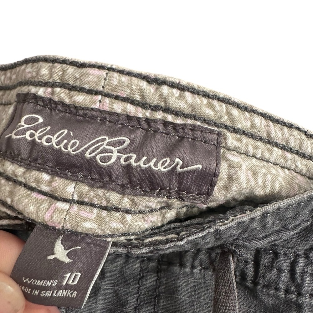Eddie Bauer Gray Cargo Mini Skirt Size 10 - Picture 2 of 5